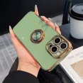 thumbnail image 1 of Allytechgroup Luxury Plating Case Cover for Apple iPhone XS Max, Slim Fit Back Cover with Ring Holder Kickstand Shockproof Bumper Anti-Scratch Phone Case for Girls Women, Mint, 1 of 8