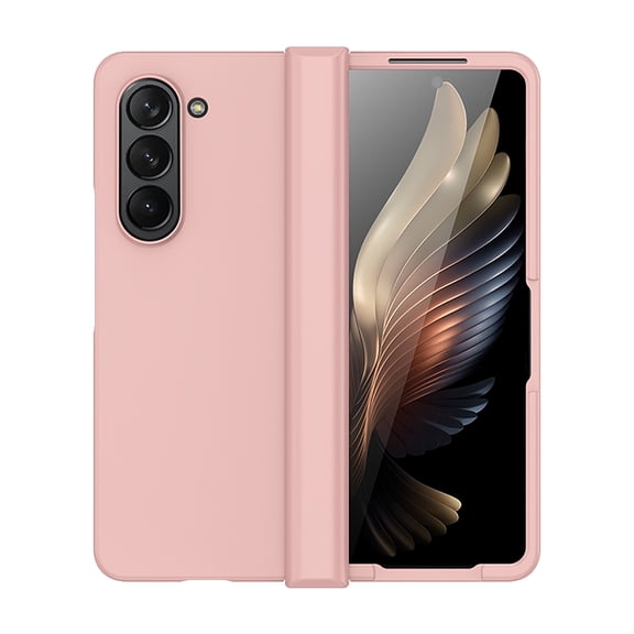 Allytechgroup Macaron Color Phone Case for Samsung Galaxy Z Fold 7, Slim Fit Bumper Shockproof Stylish Anti-Fringerprint Protective Drop Proof Case for Galaxy Z Fold 7, Pink