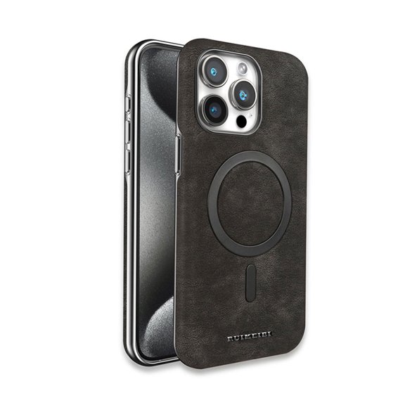 Allytechgroup Magnetic Back Cover for Apple iPhone 14 Pro - Shockproof and Wireless Charging Compatible, Black