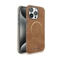 thumbnail image 1 of Allytechgroup Magnetic Back Cover for Apple iPhone 14 - Shockproof and Wireless Charging Compatible, Brown, 1 of 9