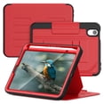 thumbnail image 1 of Allytechgroup Magnetic Case for Apple iPad Mini 7th 6th Generation 8.3", Multi Angle Viewing Stand Auto Sleep Wake Shockproof Protective Bumper Case Cover for iPad mini 6 7 2021/2024, Red, 1 of 7