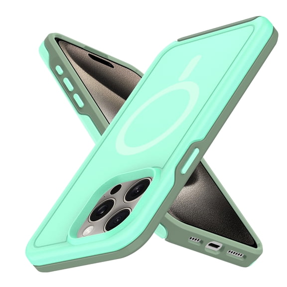 Allytechgroup Magnetic Case for Apple iPhone 11 Pro Max, Compatible with Magsafe Drop Proof Rugged Heavy Duty Protective Phone Case for iPhone 11 Pro Max, Mintgreen