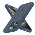 thumbnail image 1 of Allytechgroup Magnetic Case for Apple iPhone 12 Pro Max, Compatible with Magsafe Drop Proof Rugged Heavy Duty Protective Phone Case for iPhone 12 Pro Max, Inkblue, 1 of 6