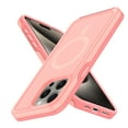 thumbnail image 1 of Allytechgroup Magnetic Case for Apple iPhone 14 Pro Max, Compatible with Magsafe Drop Proof Rugged Heavy Duty Protective Phone Case for iPhone 14 Pro Max, Pink, 1 of 6
