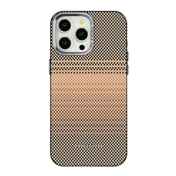 Allytechgroup Magnetic Case for Apple iPhone 15 Pro, Compatible with Magsafe & Car Mount Slim Fit Bumper Stylish Woven Gradient Color Protective Phone Case for iPhone 15 Pro, Khaki