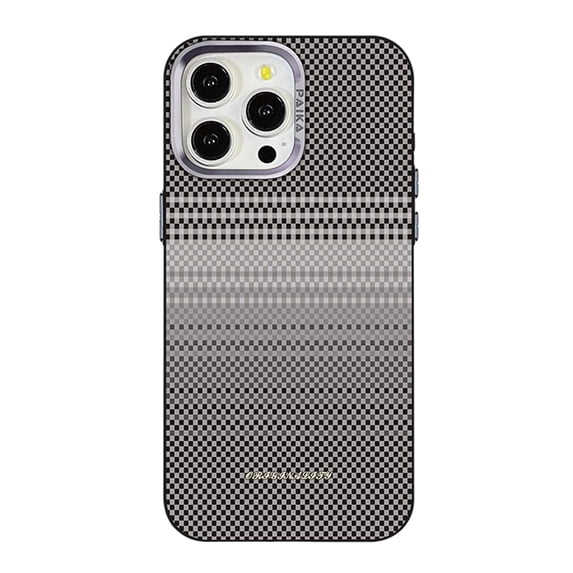 Allytechgroup Magnetic Case for Apple iPhone 15 Pro, Compatible with Magsafe & Car Mount Slim Fit Bumper Stylish Woven Gradient Color Protective Phone Case for iPhone 15 Pro, Black