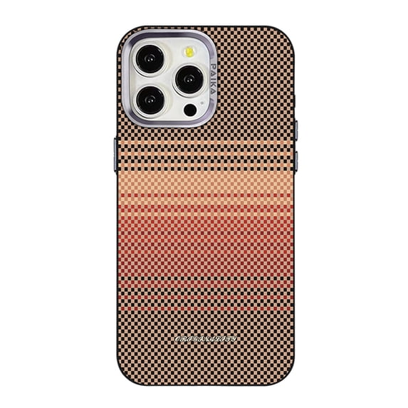 Allytechgroup Magnetic Case for Apple iPhone 15 Pro, Compatible with Magsafe & Car Mount Slim Fit Bumper Stylish Woven Gradient Color Protective Phone Case for iPhone 15 Pro, Red