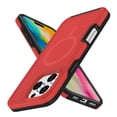 thumbnail image 1 of Allytechgroup Magnetic Case for Apple iPhone 16, [1x Screen Protector] Compatible with Magsafe Drop Proof Rugged Heavy Duty Protective Phone Case for Women Men, Red, 1 of 6
