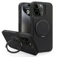 thumbnail image 1 of Allytechgroup Magnetic Case for Apple iPhone 16 Pro Max, Ring Holder Kickstand Hybrid Compatible with Magsafe & Car Mount Anti-Scratch Phone Case Cover for Women Men, Black, 1 of 10
