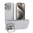thumbnail image 1 of Allytechgroup Magnetic Case for Apple iPhone 16 Pro, Ripple Design Back Cover Compatible with Magsafe & Accessories Shockproof Camera Lens Kickstand Phone Case for Women Men, Gray, 1 of 8