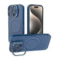 thumbnail image 1 of Allytechgroup Magnetic Case for Apple iPhone 16 Pro, Ripple Design Back Cover Compatible with Magsafe & Accessories Shockproof Camera Lens Kickstand Phone Case for Women Men, Blue, 1 of 8