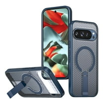 Allytechgroup Magnetic Case for Google Pixel 10 Pro XL, Compatible with Magsafe Military Grade Protection Invisible Stand Heat Disspation Rugged Phone Case for Google Pixel 10 Pro XL, Blue