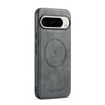 thumbnail image 1 of Allytechgroup Magnetic Case for Google Pixel 8 Pro, Compatible with Magsafe & Car Mount Slim Fit Premium PU Leather Durable Anti-Scratch Retro Phone Case for Women Men, Gray, 1 of 7