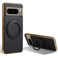 thumbnail image 1 of Allytechgroup Magnetic Case for Google Pixel 9 Pro XL, Built-in Ring Holder Kickstand Compatible with MagSafe Military Grade Drop Protection Shockproof Back Cover for Google Pixel 9 Pro XL, Black, 1 of 6
