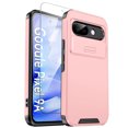 thumbnail image 1 of Allytechgroup Magnetic Case for Google Pixel 9A, Include 1x Screen Protector Sliding Camera Lens Protector Compatible with MagSafe Shockproof Anti-Scratch Slim Fit Phone Case for Women Men, Pink, 1 of 8