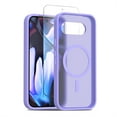 thumbnail image 1 of Allytechgroup Magnetic Case for Google Pixel 9A with Screen Protection, Hard PC Slim Fit Phone Case Support Wireless Charging Non-slip Shockproof Back Cover Bumper for Google Pixel 9A, Purple, 1 of 5
