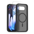thumbnail image 1 of Allytechgroup Magnetic Case for Google Pixel 9A with Screen Protection, Hard PC Slim Fit Phone Case Support Wireless Charging Non-slip Shockproof Back Cover Bumper for Google Pixel 9A, Black, 1 of 5