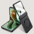 thumbnail image 1 of Allytechgroup Magnetic Case for Motorola Razr Ultra 2025 with Build in Screen Protector, Compatible with Mag-safe Full Body Protection Anti-Scartch Slim Fit Phone Cover Case for Razr 2025,Black, 1 of 8