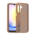 thumbnail image 1 of Allytechgroup Magnetic Case for Samsung Galaxy A26 5G, Built-in Camera Control Button Support Wireless Charging Slim Anti-stain Silky Touch Shockproof Protective Back Cover Bumper, Coffee, 1 of 5
