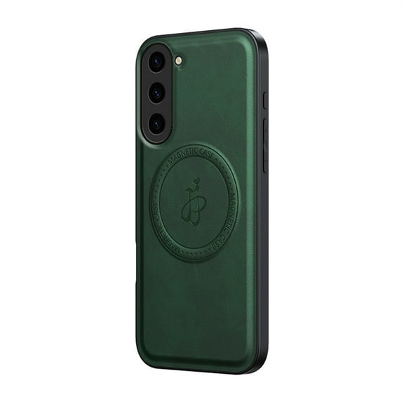 Allytechgroup Magnetic Case for Samsung Galaxy A35, Slim Fit Stand Phone Case Compatible with MagSafe Shockproof Protective Back Cover Bumper for Samsung Galaxy A35 Women Men, Green