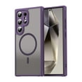thumbnail image 1 of Allytechgroup Magnetic Case for Samsung Galaxy A36 5G, Compatible with Magsafe Transparent Matte Back Cover Slim Fit Anti-Scratch Hybrid Rugged Phone Case Cover for Samsung Galaxy A36 5G, Purple, 1 of 7