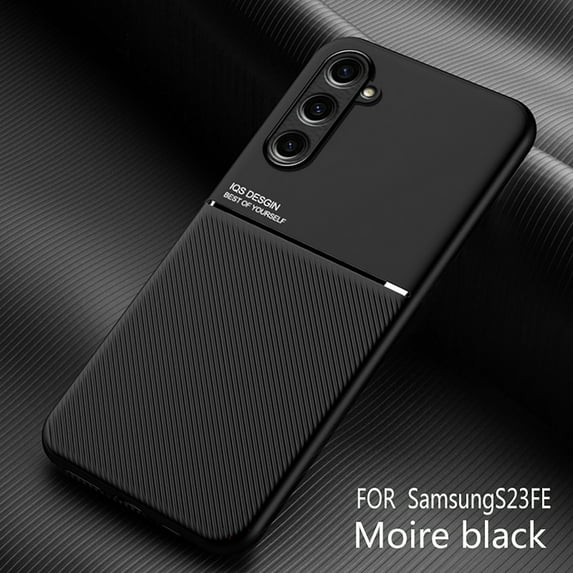 Allytechgroup Magnetic Case for Samsung Galaxy S23 FE, Compatible with Car Mount Military Grade Shockproof Anti-Scratch Phone Case for Galaxy S23 FE 6.4", Black