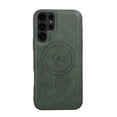thumbnail image 1 of Allytechgroup Magnetic Case for Samsung Galaxy S23 Ultra, Premium PU Leather TPU Cover Compatible with Magsafe & Car Mount, Drop Protection Shockproof Phone Case for Samsung Galaxy S23 Ultra, Green, 1 of 4