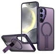 thumbnail image 1 of Allytechgroup Magnetic Case for Samsung Galaxy S24, Compatible with Magsafe Military Grade Protection Invisible Stand Heat Disspation Rugged Phone Case for Samsung Galaxy S24, Purple, 1 of 7
