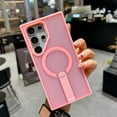 thumbnail image 1 of Allytechgroup Magnetic Case for Samsung Galaxy S24 Ultra, Compatible with Magsafe Military Grade Protection Invisible Stand Heat Disspation Rugged Phone Case for Samsung Galaxy S24 Ultra, Pink, 1 of 6