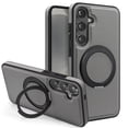 thumbnail image 1 of Allytechgroup Magnetic Case for Samsung Galaxy S25+ with 1 Pack Screen Protector, Ring Holder Kickstand Hybrid Compatible with Magsafe & Car Mount Anti-Scratch Phone Case Cover for Women Men, Gray, 1 of 6