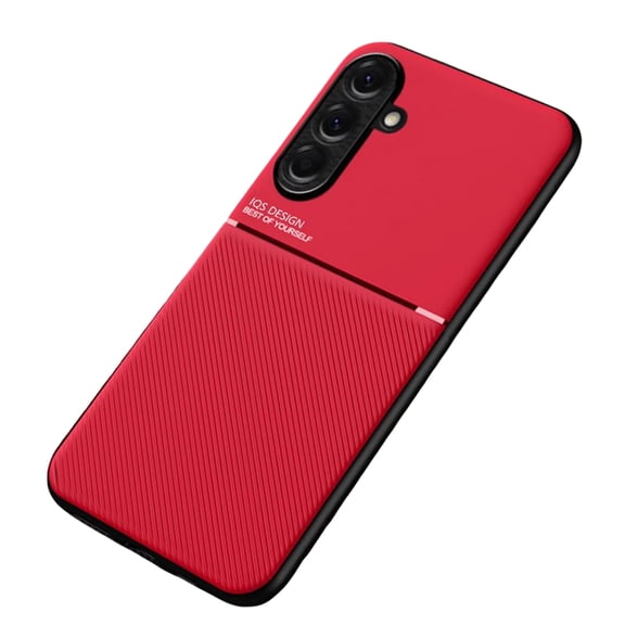 Allytechgroup Magnetic Case for Samsung Galaxy S25 FE, Compatible with Car Mount Military Grade Shockproof Anti-Scratch Phone Case for Galaxy S25 FE, Red