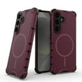 thumbnail image 1 of Allytechgroup Magnetic Case for Samsung Galaxy S25, Hard PC Soft TPU Rugged Heavy Duty Durable Cover Case Support Wireless Charging Shockproof Protective Back Cover for Women Men, Plum, 1 of 6
