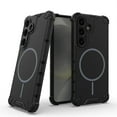 thumbnail image 1 of Allytechgroup Magnetic Case for Samsung Galaxy S25, Hard PC Soft TPU Rugged Heavy Duty Durable Cover Case Support Wireless Charging Shockproof Protective Back Cover for Women Men, Black, 1 of 6