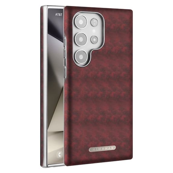 Allytechgroup Magnetic Case for Samsung Galaxy S25, PU Leather Slim Fit Phone Case Support Wireless Charging Shockproof and Anti-Scratch Bumper Back Cover for Samsung Galaxy S25, Winered