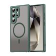 thumbnail image 1 of Allytechgroup Magnetic Case for Samsung Galaxy S25 Ultra, Compatible with Magsafe Transparent Matte Back Cover Slim Fit Anti-Scratch Hybrid Rugged Phone Case Cover for Samsung Galaxy S25 Ultra, Green, 1 of 7