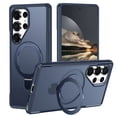 thumbnail image 1 of Allytechgroup Magnetic Case for Samsung Galaxy S25 Ultra with Stand, Built-in Ring Holder Support Wireless Chagring Hard PC Rugged Heavy Duty Durable Cover Case Shockproof Protective, Darkblue, 1 of 6