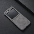 thumbnail image 1 of Allytechgroup Magnetic Case for Samsung Galaxy Z Flip 6/ Flip 7 FE, Premium PU Leather Rugged Shockproof Anti-Scratch Bumper Drop Protection Phone Cover for Samsung Galaxy Z Flip 6/ 7 FE, Gray, 1 of 7