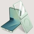 thumbnail image 1 of Allytechgroup Magnetic Case for Samsung Galaxy Z Flip 7 with Build in Screen Protector, Compatible with Mag-safe Full Body Protection Anti-Scartch Slim Phone Cover Case for Galaxy Z Flip 7,Lightgreen, 1 of 1