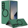 thumbnail image 1 of Allytechgroup Magnetic Case for Samsung Galaxy Z Fold 4, Support Wireless Charging Slim Lightweight Non-Slip Glossy Back Cover Shock-Absorbent Anti-Scratch PC Shell for Women Men, Green, 1 of 9