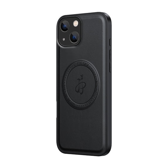 Allytechgroup Magnetic Case for iPhone 11, PU Leather Slim Fit Stand Phone Case Compatible with MagSafe Shockproof Protective Back Cover Bumper for iPhone 11 Women Men, Black