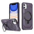 thumbnail image 1 of Allytechgroup Magnetic Case for iPhone 11, Support Wireless Charging Rugged Heavy Duty Durable Cover Case with Kickstand Shockproof Back Cover for iPhone 11, Purple, 1 of 6