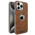 thumbnail image 1 of Allytechgroup Magnetic Case for iPhone 12 Pro Max, PU Leather Slim Fit Phone Case Support Wireless Charging Shockproof and Anti-Scratch Bumper Back Cover for iPhone 12 Pro Max, Brown, 1 of 9