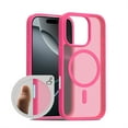 thumbnail image 1 of Allytechgroup Magnetic Case for iPhone 13 Mini, Built-in Camera Control Button Support Wireless Charging Slim Anti-stain Silky Touch Shockproof Protective Back Cover Bumper, Rose, 1 of 7