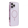 thumbnail image 1 of Allytechgroup Magnetic Case for iPhone 13 Pro Max, Built-in Camera Lens Protector Support Wireless Charging Slim Lightweight Shockproof Protective Back Cover for iPhone 13 Pro Max, Pink, 1 of 6