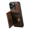 thumbnail image 1 of Allytechgroup Magnetic Case for iPhone 13 Pro Max, PU Leather RFID Blocking Wallet Case with Detachable Cards Holder Support Wireless Charging Shockproof Back Cover for iPhone 13 Pro Max, Brown, 1 of 10