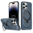 thumbnail image 1 of Allytechgroup Magnetic Case for iPhone 13 Pro Max, Support Wireless Charging Rugged Heavy Duty Durable Cover Case with Kickstand Shockproof Back Cover for iPhone 13 Pro Max, Darkblue, 1 of 6