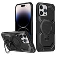 thumbnail image 1 of Allytechgroup Magnetic Case for iPhone 13 Pro Max, Support Wireless Charging Rugged Heavy Duty Durable Cover Case with Kickstand Shockproof Back Cover for iPhone 13 Pro Max, Black, 1 of 6