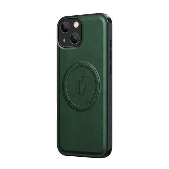 Allytechgroup Magnetic Case for iPhone 13, Slim Fit Stand Phone Case Compatible with MagSafe Shockproof Protective Back Cover Bumper for iPhone 13 Women Men, Green