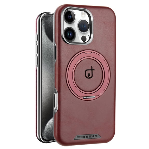 Allytechgroup Magnetic Case for iPhone 14, 360° Rotatable Ring Holder Stand Compatible with Mag-safe Slim Lightweight Shockproof Protective Back Cover for iPhone 14, Winered