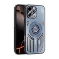 thumbnail image 1 of Allytechgroup Magnetic Aluminum Hard Shell Back Cover Cell Phone Case with Camear Lens Protector for Apple iPhone 14, Blue, 1 of 11